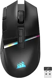 CORSAIR DARKSTAR Wireless MMO/MOBA Gaming Mouse (26,000 DPI Optical Sensor, 15 programmable Buttons, Sub-1ms Slipstream Wireless or Bluetooth®)