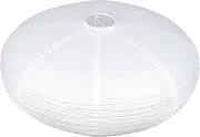 DOITOOL White Oval Paper Lantern, Chinese Japanese Paper Lamp Shades Chandelier Ceiling Lampshade for Living Room Cafe Decor Beige 50x50cm, B065Q1596R20SKNV1