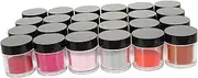 SOESFOUFU Crystal Carved Nail Powders Set 24 Colors Nail Art Pigment Powder Fashion Manicure Supplies