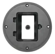 1 Port 3.5mm Headphone Jack Floor Box Floor Box [Black]