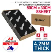 8pcs Butyl Rubber Sound Deadener noise Proofing Truck Vibration Mat For Mini (for: Mini)