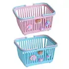 Kids Toddlers Toy Pretend Play Storage Basket For Shopping Grocery Play Store