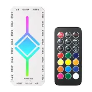 5V 3Pin ARGB Fan HUB Splitter Remote Controller with 4Pin PWM for PC8459