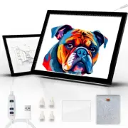 A4 LED Pad with Case Tracing Light Box 10-Level Adjusted Brightness Super Bri...