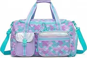 Travel Bag for Children Sports Bag with Shoe Compartment Overnight Duffel Ballet Dance Sports Carry On Weekender Kids Duffle Bag
