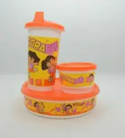 Tupperware Dora Snack Set Orange New