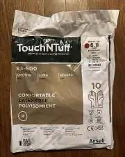 Ansell TouchNTuff 83500 Size 6 Latex-Free Polyisoprene Gloves(Case Of 200 Pairs)