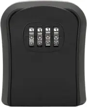 Small Combination Lock Box, Wall Mounted Key Lock Box with 4 Digit Password, ...
