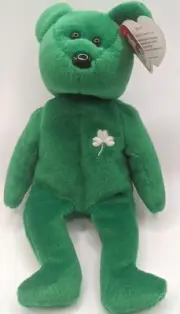 RARE Ty Beanie Baby Erin The Bear 1997 Retired Plush Toy NWT