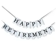 Happy Retirement Banner, Office Farewell Party, Gifts,Congratulations