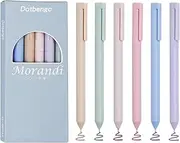 6 PCS Colored Gel Pens, Pastel Quick Dry Ink Pens, 0.5mm Fine Point Smooth Writing Pens, Aesthetic Journal Pens, Cute Japanese Retractable Pen for Writing Note Taking, School Office Supplies Gifts