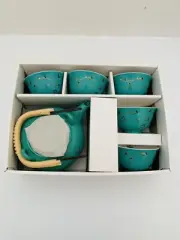 Japanese Elegant Floral Themed Porcelain Teapot Set *5 Cups* (NEW)