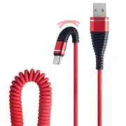 3Pcs 2.4A Spring Micro USB Type C Fast Charging Data Cable For Huawei P30 Pro Mate 30 5G Xiaomi 9Pro Redmi K20 Pro K30 S10+ Note 10 5G