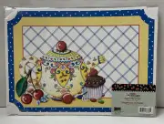 Mary Engelbreit Paper Placemats Set of 6 NOS 2009 Teapot