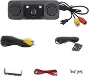 ZENWORYS CCD Car Rear View Camera 3-in-1 Parking Radar Detector Sensor Night Vision LED,Radar to Navigation Display