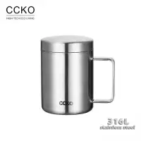 在飛比找momo購物網優惠-【CCKO】新款 316不鏽鋼雙層杯 400mL 露營杯子 