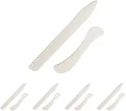 5 Sets Bone Color Leather Shaping Knife Set - DIY Manual Pressing Line Edge Sealing Tool for Leathercraft, Origami, Trimming, and Craft Projects