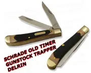 Schrade Old Timer DELRIN Gunstock Trapper Knife 94OT