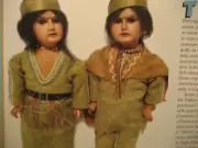 5pg Bisque Native American Doll History ARticle / Marseille/Butler / Holderbaum