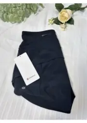 NWT$68 Lululemon Speed Up HR Short 4” Lined - Black - Size 4