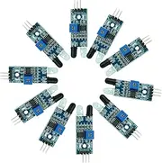 DIGISHUO 10 Pieces IR Infrared Obstacle Avoidance Sensor Module | 3-Wire Reflective Photoelectric Sensor Module | Compatible with Arduino/Raspberry Pi 3/Smart Car Robot