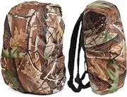 RALSPEC Camouflage Waterproof Cover for Rucksack for 30L to 40L Backpack Camo Rain Covers Real Leaf Oak Tree Design Raincover, Camouflage, 30L to 40L