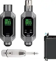Wireless Mic Adapter - 900mah Wireless Mic Receiver, Frequency Signal Transmission | Professional Mic Transmitter and Receiver, Microphone Converter with Low Latency for Dynamic Microphone
