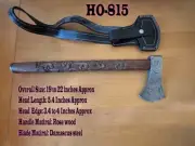 22" APROX ZAYYAN CUSTOM AXE, DAMASCUS STEEL BLADE, WOODEN HANDLE,HO-815
