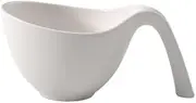 [Villeroy & Boch] Flow, Cup with Handle for Salads/soups/Desserts, 450ml, Premium Porcelain, White