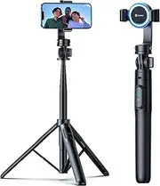 andobil MagStick Selfie Stick Compatible with MagSafe [Redefined Phone Tripod] 63.5" Extendable Magnetic Cell Phone Tripod Stand with Wireless Remote for iPhone 15 14 13 12 & All Phones