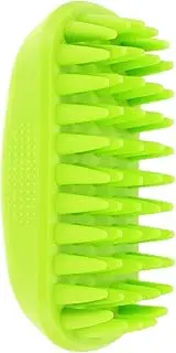 Pet Silicone Shampoo Brush for Dogs Cats Dual Purpose Bathing Massaging Tool with Soft Bristles Nonslip Handle for Grooming Small Large Pets Hair