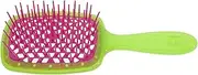 Jäneke Superbrush Small Body Brush Green Curly Fuchsia