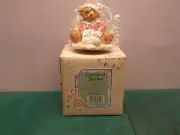 VTG Enesco Cherished Teddies Figurine Ted Snowballs 269727 1997 A1