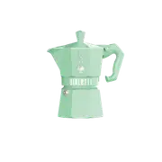 Bialetti Moka Exclusive Green 3 Cup - Stove Top 3 Cup