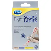 Scholl Flight Socks Ladies Beige 8-10