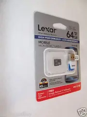 Lexar Mobile 64GB Class 10 MicroSDXC UHS-I Memory Card + USB 3.0 Card Reader