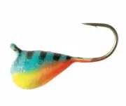 Clam Drop Jig 1/16 oz - Chart Blue Glow Bar Ice Fishing Jig