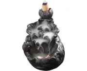 Ceramic Incense Holder Waterfall Incense Lotus Aromatherapy Ornament Ceramic Back Burner