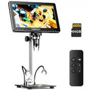 DM9 Max 10.1" LCD Microscope 5X-1500X Magnify Coins Soldering PC TV Comp