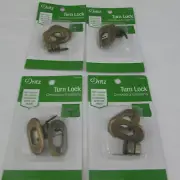 Dritz Turn Lock Hardware Craft DIY Lot of 4
