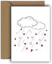 Edition Colibri Valentine's Day Card for Him and Her, A6, Folding Card with Envelope, Love Card, Anniversary, Anniversary Card, Valentine's Day Card, Heart Man, Cloudy (H000258)