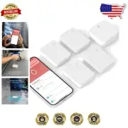 4 Pack Water Leak Detectors with Smart Hub, 60 dB Alarm, Compatible with Alexa