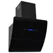 Wall Mounted Range Hood Stainless Steel 60cm Black Kitchen Rangehood Canopy