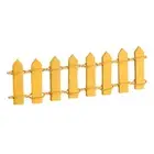 12pcs Miniature Garden Fence, 3.6 Inch Long Decorative Picket Fence, Yellow