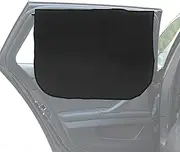 Car Window Shades for Side Windows Baby and Kids,Car Back Window Sun Shade Covers,Strong Magnetic Sunshades Curtains for Truck,27.5" x 19.5" (Solid Black Cloth)