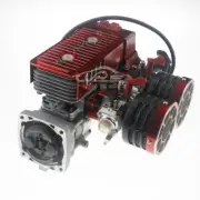 CNC Metal 58CC Two Twin Cylinders Engine Kit For 1/5 HPI RV Baja Losi RC CAR