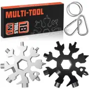 Stocking Stuffers for Men Dad Gifts, Multi Tool 2 Pack 18 in 1 Snowflake Hand...