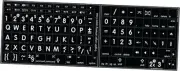 Mac English Large Lettering Keyboard Sticker New Matte Black Background