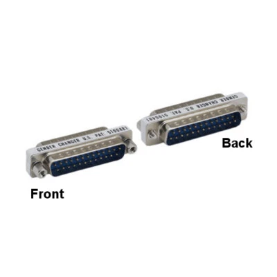 KNTK Mini DB25 25Pin Male to Male Adapter Parallel Serial Printer Port RS232