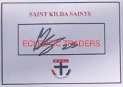 Mattaes Phillipou SIGNED St Kilda Saints Card. AFL Football Steele King Owens.